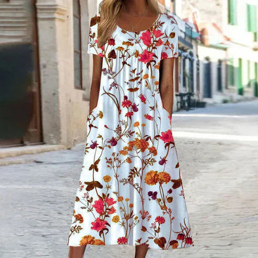 Charlotte - vestido de verano midi floral femenino