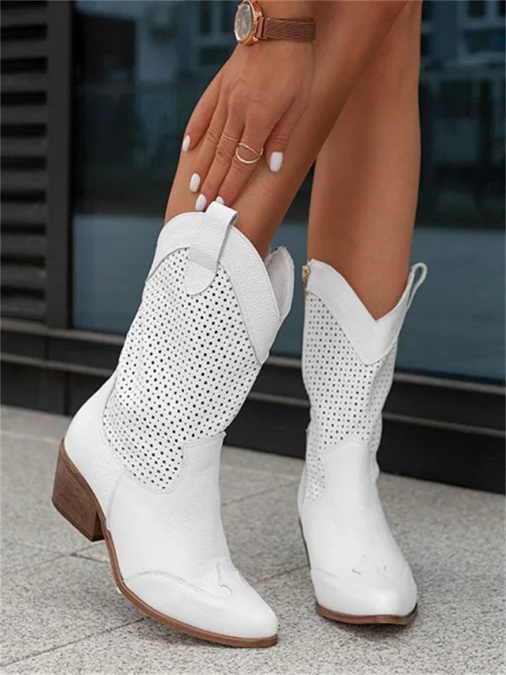 Botas camperas blancas - Jessica