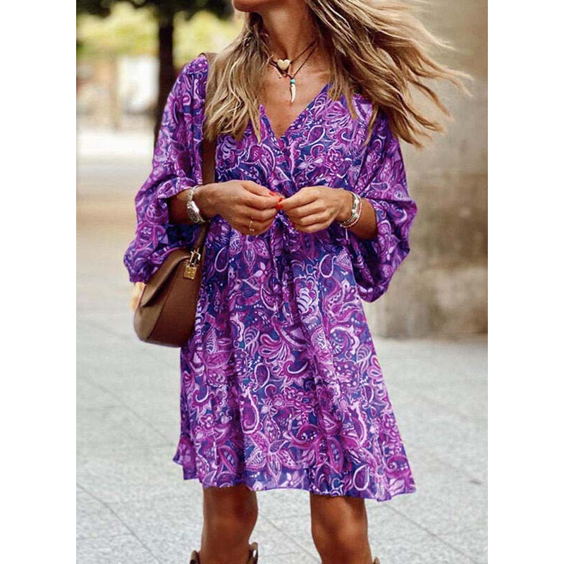 Vestido boho brisa de verano para mujer