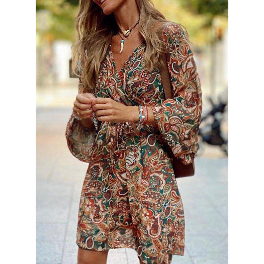 Vestido boho brisa de verano para mujer