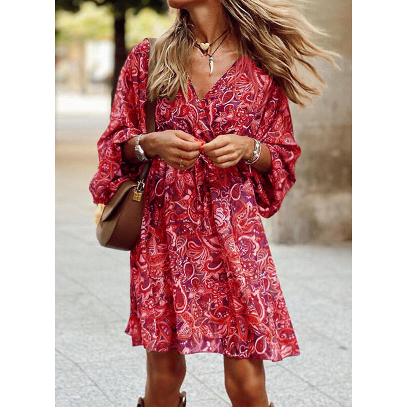 Vestido boho brisa de verano para mujer